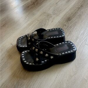 Pirate Skull Platform Heels